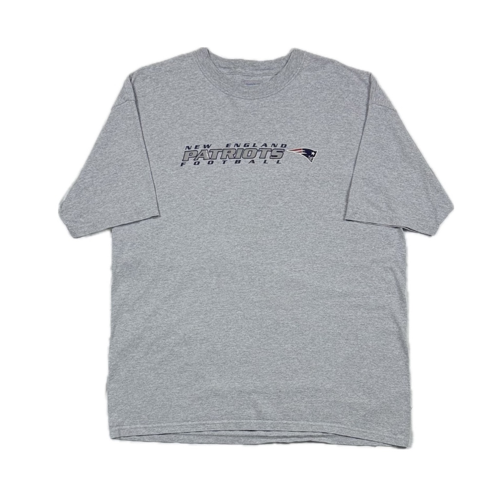 Vintage Y2K Reebok New England Patriots grey graphic spellout t shirt men XL
